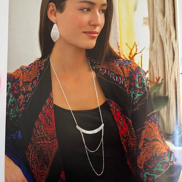 Silpada Avant Garde Necklace - With original box & drawstring pouch - Picture 4 of 11